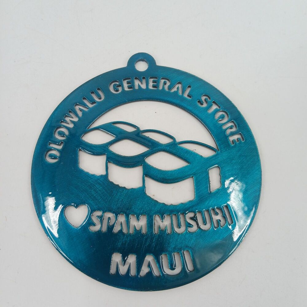 Olowalu General Store Spam Musubi Maui Hawaii ornament metal Lot of 2 souvenir